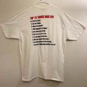 Vintage Top 10 Things Dads Tee Shirt XXL Funny